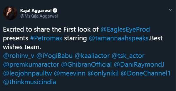 Kajal Aggarwal Tweet
